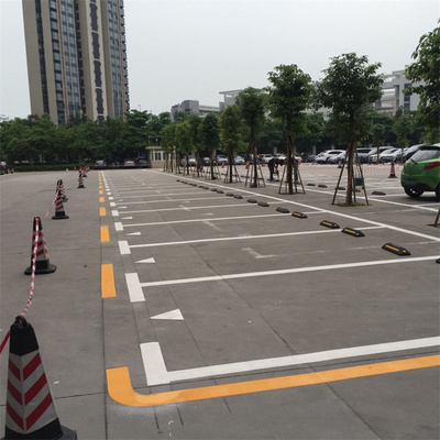 天津停车场车位划线施工队-蓟县防滑车道划线尺寸宽度